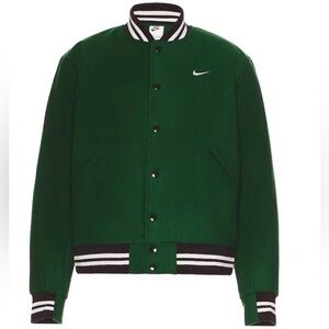Nike Green Varsity Wool Jacket | Size M | In New Condition